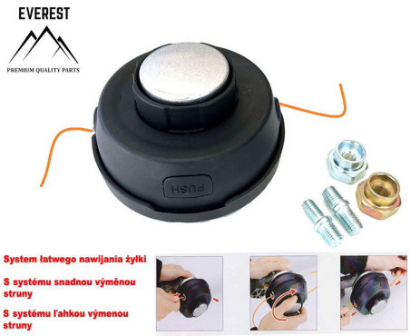 GŁOWICA ŻYŁKOWA PÓŁAUTOMATYCZNA PRO  10x1.25Z EVEREST