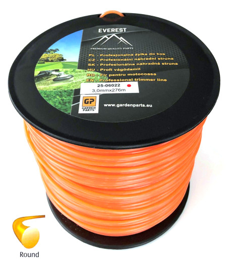 ŻYŁKA TNĄCA OKRĄGŁA 3,0mm 276M EVEREST